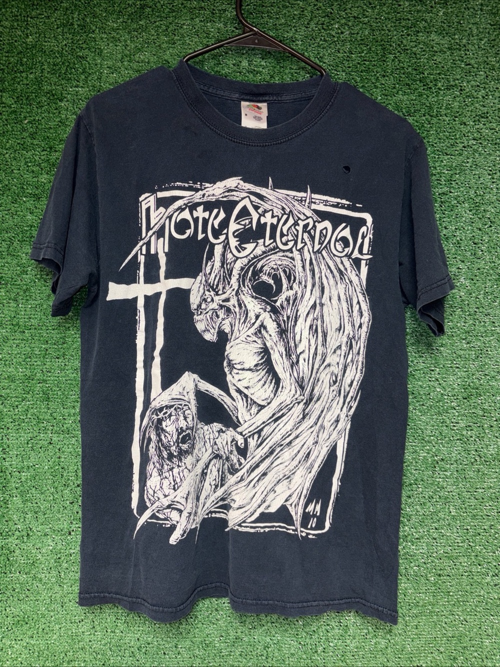 Vintage Y2K Hate Eternal Black Band Shirt Mens Sz M Fruit of the loom tag